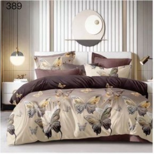 Lenjerie de pat dublu Bumbac FINET, pentru 2 persoane, 6 piese, Cearceaf de pat  230 x 250cm, CF89