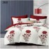 Lenjerie de pat dublu Bumbac FINET, pentru 2 persoane, 6 piese, Cearceaf de pat  230 x 250cm, CF92