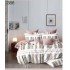 Lenjerie de pat dublu Bumbac FINET, pentru 2 persoane, 6 piese, Cearceaf de pat  230 x 250cm, CF94