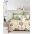 Lenjerie de pat dublu Bumbac FINET, pentru 2 persoane, 6 piese, Cearceaf de pat  230 x 250cm, CF95