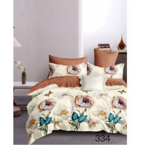 Lenjerie de pat dublu Bumbac FINET, pentru 2 persoane, 6 piese, Cearceaf de pat  230 x 250cm, CF96