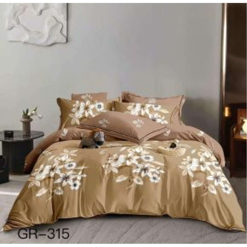 Lenjerie de pat dublu Bumbac FINET, pentru 2 persoane, 6 piese, Cearceaf de pat  230 x 250cm, CF98 Lenjerii din finet 6 piese