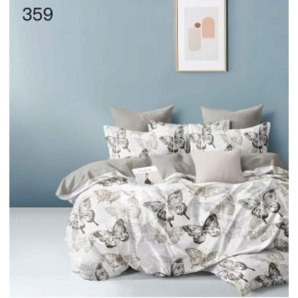 Lenjerie de pat dublu Bumbac FINET, pentru 2 persoane, 6 piese, Cearceaf de pat  230 x 250cm, CF99 Lenjerii din finet 6 piese