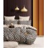 Lenjerie de pat dublu Bumbac FINET, pentru 2 persoane, 6 piese, Cearceaf de pat  230 x 250cm, CF102