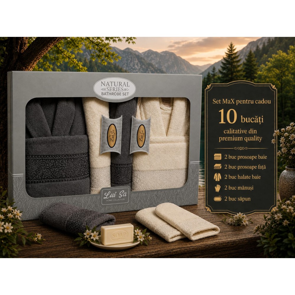 Set cadou premium pentru baie – 10 piese SET10P2 ACCESORII BAIE
