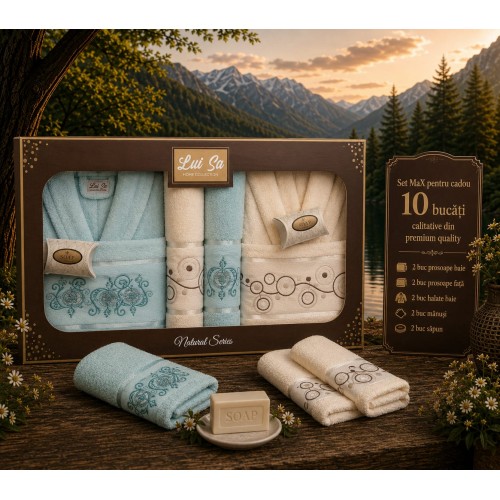Set cadou premium pentru baie – 10 piese SET10P6