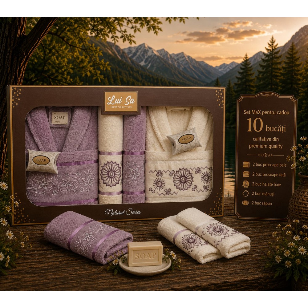 Set cadou premium pentru baie – 10 piese SET10P7 ACCESORII BAIE