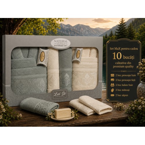 Set cadou premium pentru baie – 10 piese SET10P9