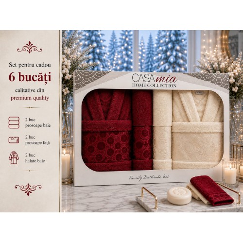 Set halate baie 6 piese – Eleganță și confort premium pentru întreaga familie SH12