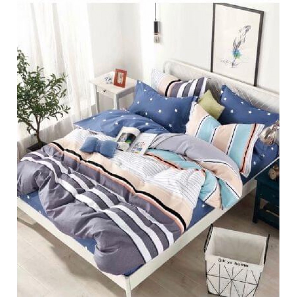 Set Lenjerie Eleganta Finet Din 4 Piese ,Pat 1 Persoana, Cearceaf de pat 155 x 230cm, JK-04 LENJERII DIN FINET 4 PIESE  /  1 PERSOANA JOJO