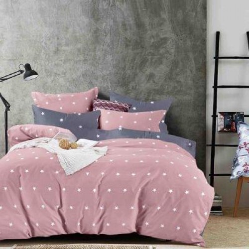 Set Lenjerie Eleganta Finet Din 4 Piese ,Pat 1 Persoana, Cearceaf de pat 155 x 230cm, JK-07
