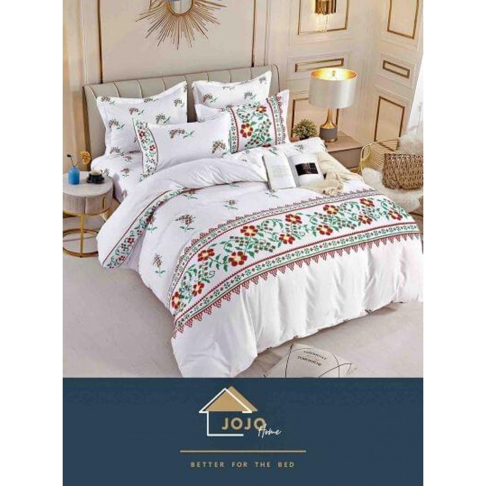 Set Lenjerie Eleganta Finet Din 4 Piese ,Pat 1 Persoana, Cearceaf de pat 155 x 230cm, JK-09 LENJERII DIN FINET 4 PIESE  /  1 PERSOANA JOJO