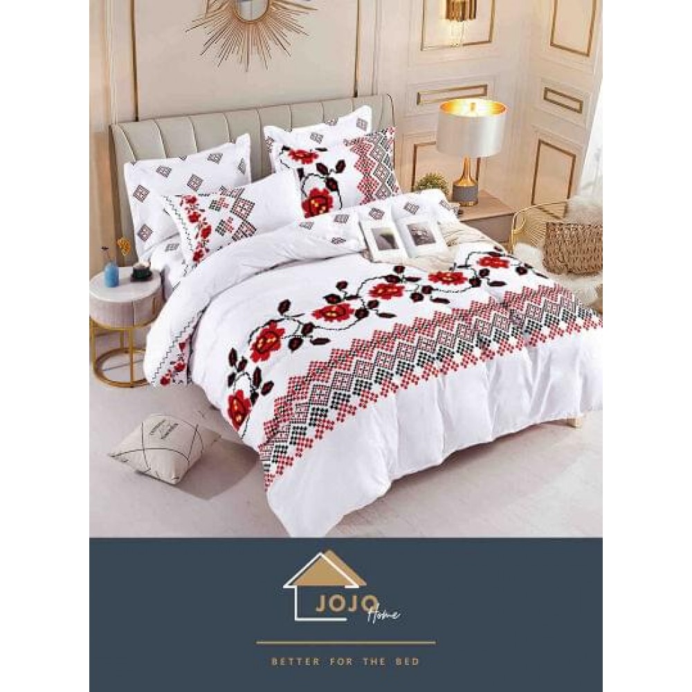 Set Lenjerie Eleganta Finet Din 4 Piese ,Pat 1 Persoana, Cearceaf de pat 155 x 230cm, JK-010 LENJERII DIN FINET 4 PIESE  /  1 PERSOANA JOJO