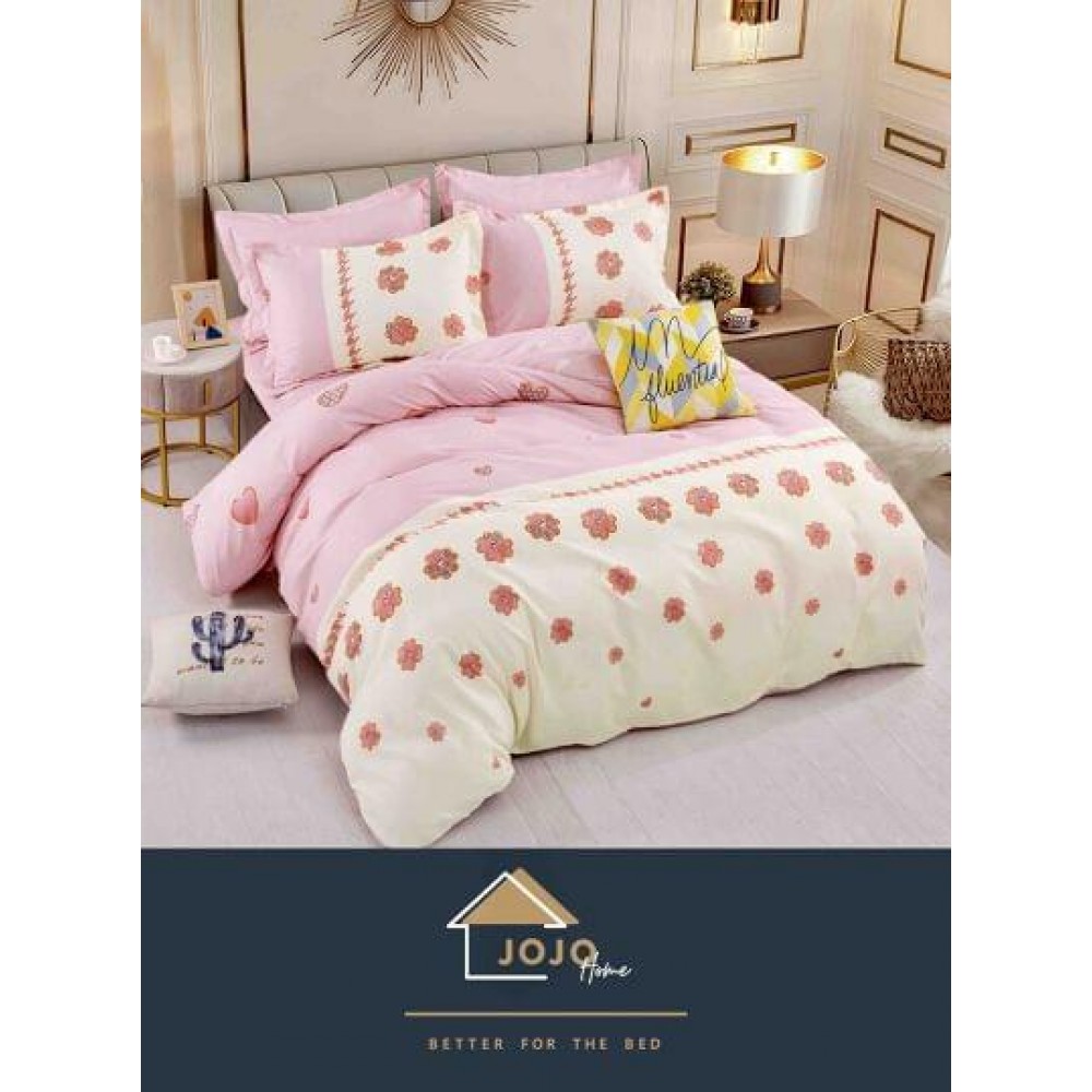 Set Lenjerie Eleganta Finet Din 4 Piese ,Pat 1 Persoana, Cearceaf de pat 155 x 230cm, JK-016 LENJERII DIN FINET 4 PIESE  /  1 PERSOANA JOJO