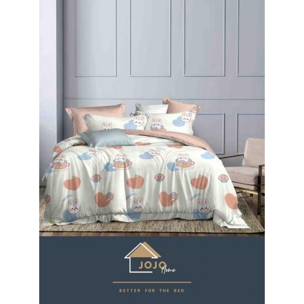 Set Lenjerie Eleganta Finet Din 4 Piese ,Pat 1 Persoana, Cearceaf de pat 155 x 230cm, JK-018 LENJERII DIN FINET 4 PIESE  /  1 PERSOANA JOJO