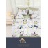 Set Lenjerie Eleganta Finet Din 4 Piese ,Pat 1 Persoana, Cearceaf de pat 155 x 230cm, JK-020