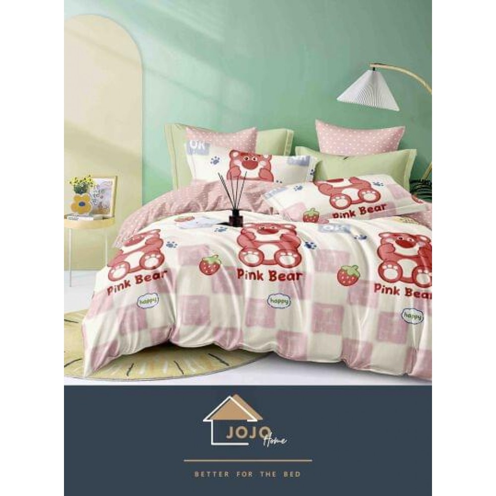 Set Lenjerie Eleganta Finet Din 4 Piese ,Pat 1 Persoana, Cearceaf de pat 155 x 230cm, JK-021 LENJERII DIN FINET 4 PIESE  /  1 PERSOANA JOJO