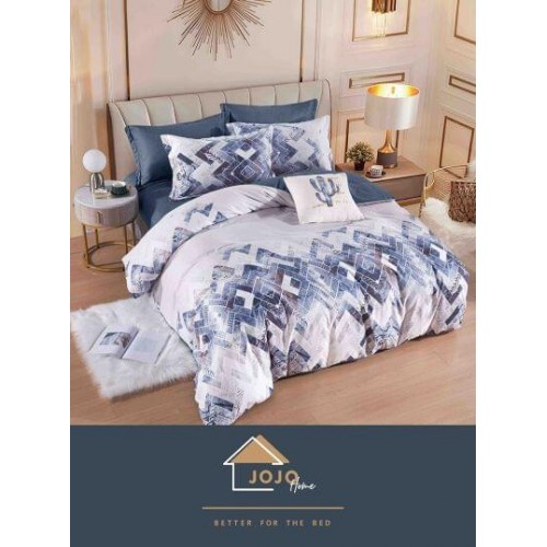 Set Lenjerie Eleganta Finet Din 4 Piese ,Pat 1 Persoana, Cearceaf de pat 155 x 230cm, JK-031
