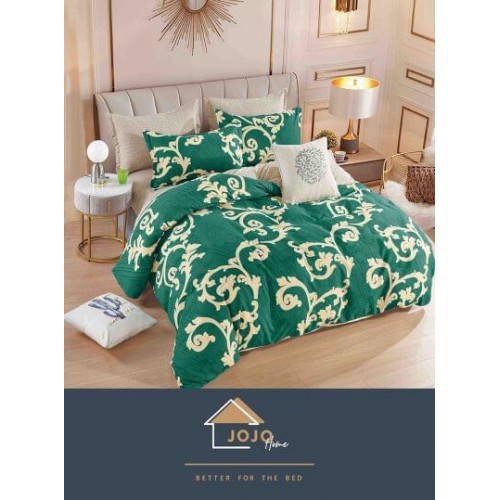 Set Lenjerie Eleganta Finet Din 4 Piese ,Pat 1 Persoana, Cearceaf de pat 155 x 230cm, JK-032