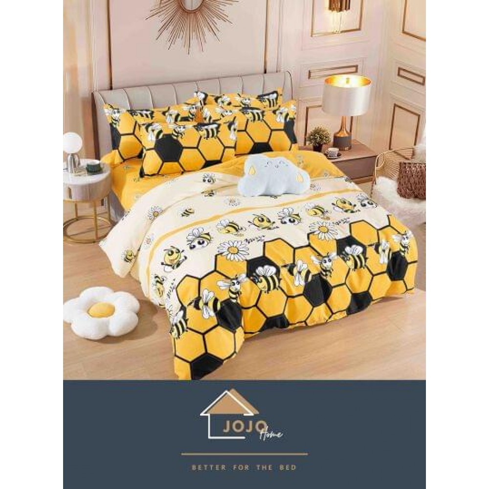Set Lenjerie Eleganta Finet Din 4 Piese ,Pat 1 Persoana, Cearceaf de pat 155 x 230cm, JK-039 LENJERII DIN FINET 4 PIESE  /  1 PERSOANA JOJO