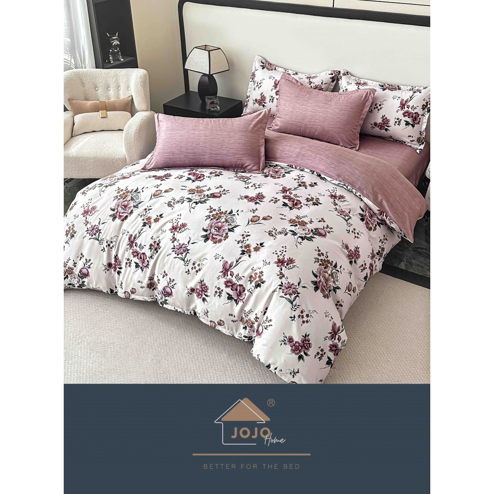 Set Lenjerie Eleganta Finet Din 4 Piese ,Pat 1 Persoana, Cearceaf de pat 155 x 230cm, JK-044 LENJERII DIN FINET 4 PIESE  /  1 PERSOANA JOJO