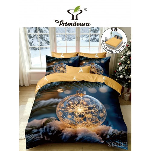 Lenjerie 5D Finet 6 Piese, cu Elastic, Imprimeu Digital Identic cu Poza, Mos Craciun LCPR17