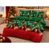 Lenjerie de Pat Crăciun 6 Piese cu Elastic – Modele Festive, Mos Craciun LCRPT12