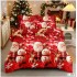 Lenjerie de Pat Crăciun 6 Piese,  Modele Festive, Mos Craciun LCRL6