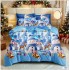 Lenjerie de Pat Crăciun 6 Piese,  Modele Festive, Mos Craciun LCRL9