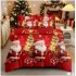 Lenjerie de Pat Crăciun 6 Piese,  Modele Festive, Mos Craciun LCRL12