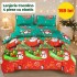 Lenjerie de Pat Cocolino 4 Piese cu Elastic 180 X 200 CM  - Modele de Crăciun - 159 lei LCCSK4