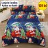 Lenjerie de Pat Cocolino 4 Piese cu Elastic 180 X 200 CM  - Modele de Crăciun - 159 lei LCCSK6
