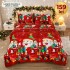Lenjerie de Pat Cocolino 4 Piese cu Elastic 180 X 200 CM  - Modele de Crăciun - 159 lei LCCSK8