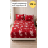 Husă de pat Cocolino cu elastic și 2 fețe de pernă, model de Crăciun HCCY4