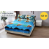 Husă de pat Cocolino cu elastic și 2 fețe de pernă, model de Crăciun HCCY9