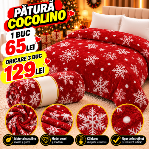 Patura cocolino – model special de Craciun  PTC12