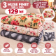 Set 3 Huse de Saltea Finet cu Elastic 140,160 sau180x200 cm + 6 Fețe de Pernă –129 lei  S3HF3 HUSE DIN FINET