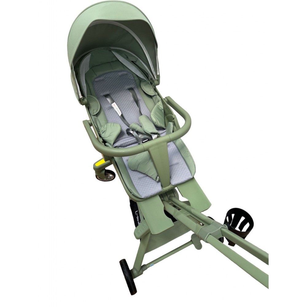 Cărucior muzical , compatibil avion, verde,  l-sun c2-3 CARUCIOARE COPII