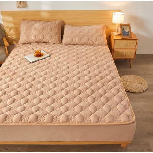 Huse/Topper pentru saltea cu elastic 180x200,crem deschis Huse/topper pt saltea cu elastic