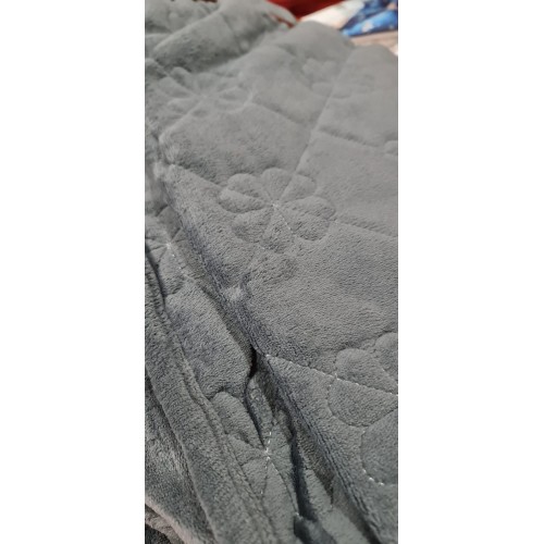 Huse/Topper pentru saltea cu elastic 180x200,gri Huse catifea TOPPER pt saltea cu elastic 180x200
