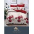 Lenjerie pat 1 PERSOANA, BUMBAC FINET, 4 piese, X-Mass Collection Jojo Home JC1P8
