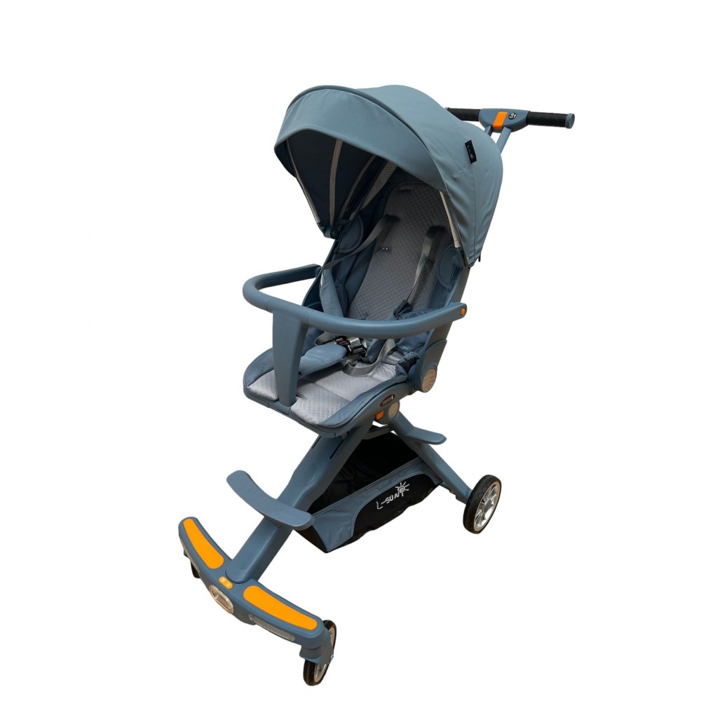Cărucior muzical , compatibil avion, bleu,  l-sun c2-2 CARUCIOARE COPII