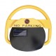Blocator loc parcare automat, cu 2 telecomenzi si alarma, suporta 2 tone, Galben/Negru, rezistent intemperii