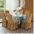 Set 6 huse ( creponate ) scaune cu volanase TUTUN