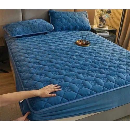 Huse/Topper pentru saltea cu elastic 180x200,albastru