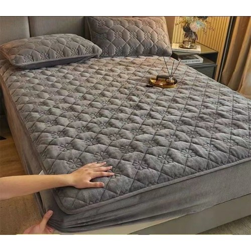 Huse/Topper pentru saltea cu elastic 180x200,gri