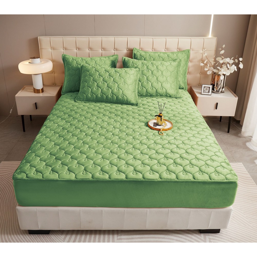 Huse/Topper pentru saltea cu elastic 140x200 Huse catifea TOPPER pt saltea cu elastic 140x200