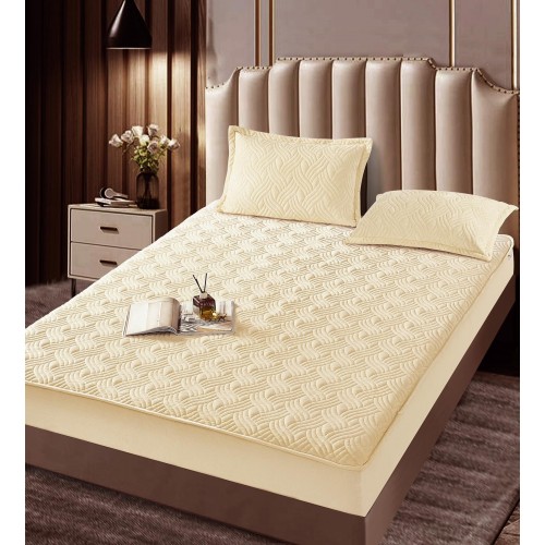 Huse/Topper pentru saltea cu elastic 180x200,CREM-UNT