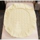Huse/Topper pentru saltea cu elastic 180x200,CREM-UNT Huse catifea TOPPER pt saltea cu elastic 180x200