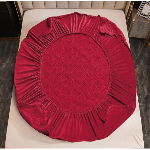 Huse/Topper pentru saltea cu elastic 180x200, BORDO